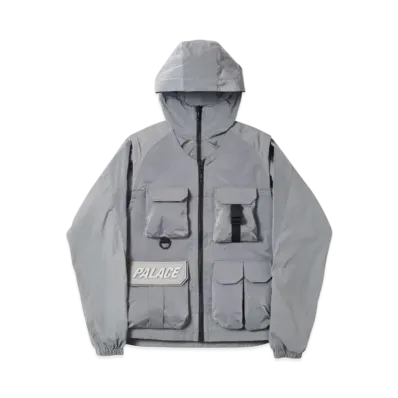 PALACE Utility Iridescent Jacket + Vest "Grey"