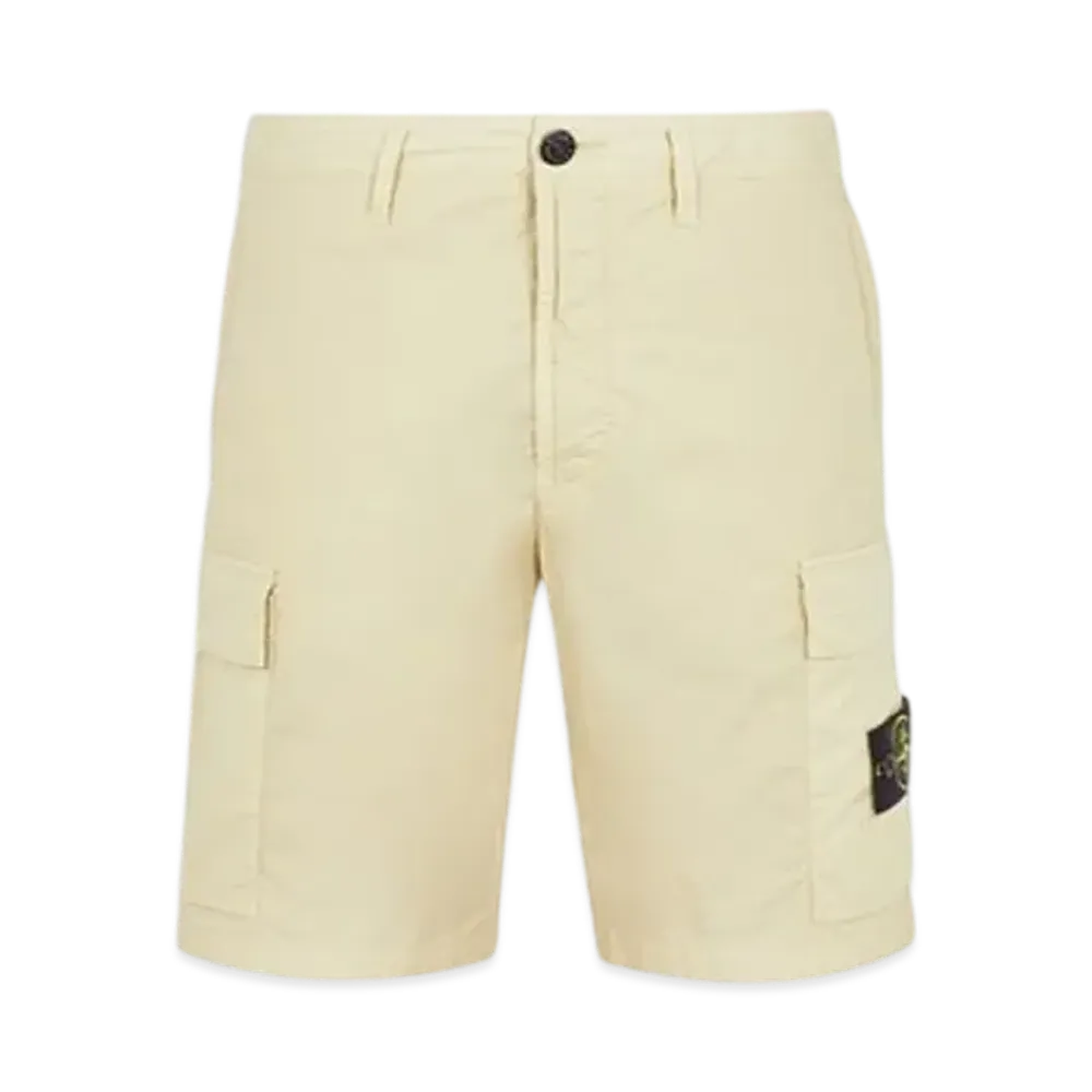 Stone Island L0803 Regular Fit Cargo Bermuda Shorts - 24SS "Ecru"