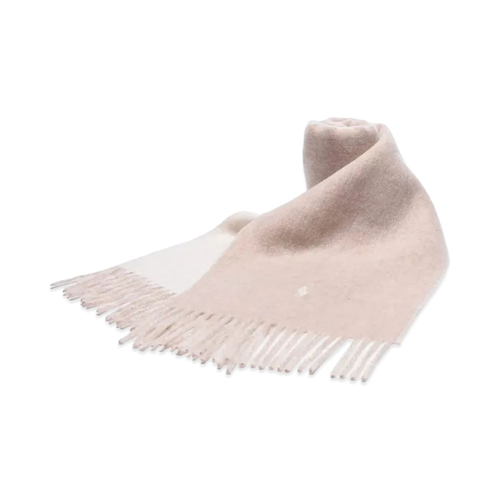 Polo Ralph Lauren Wool Solid One-Point Logo Reversible Scarf "Beige"