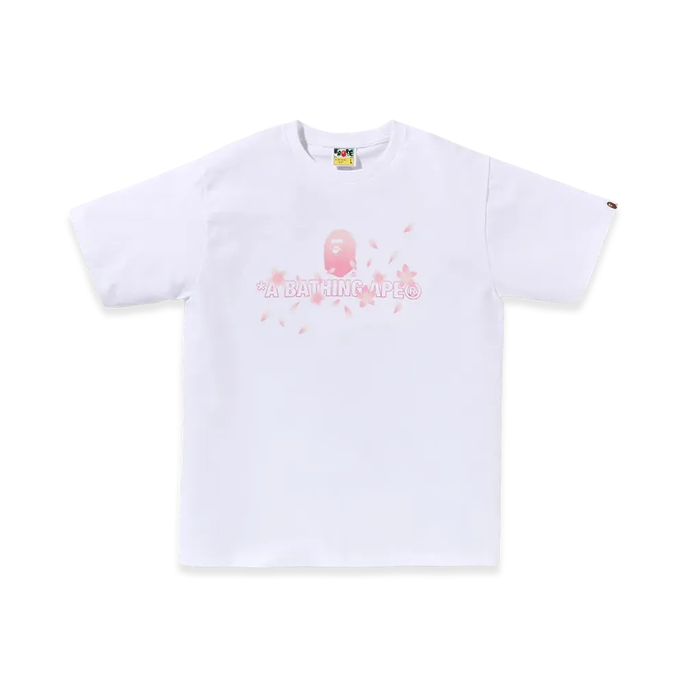 A BATHING APE Sakura Logo Tee "White"