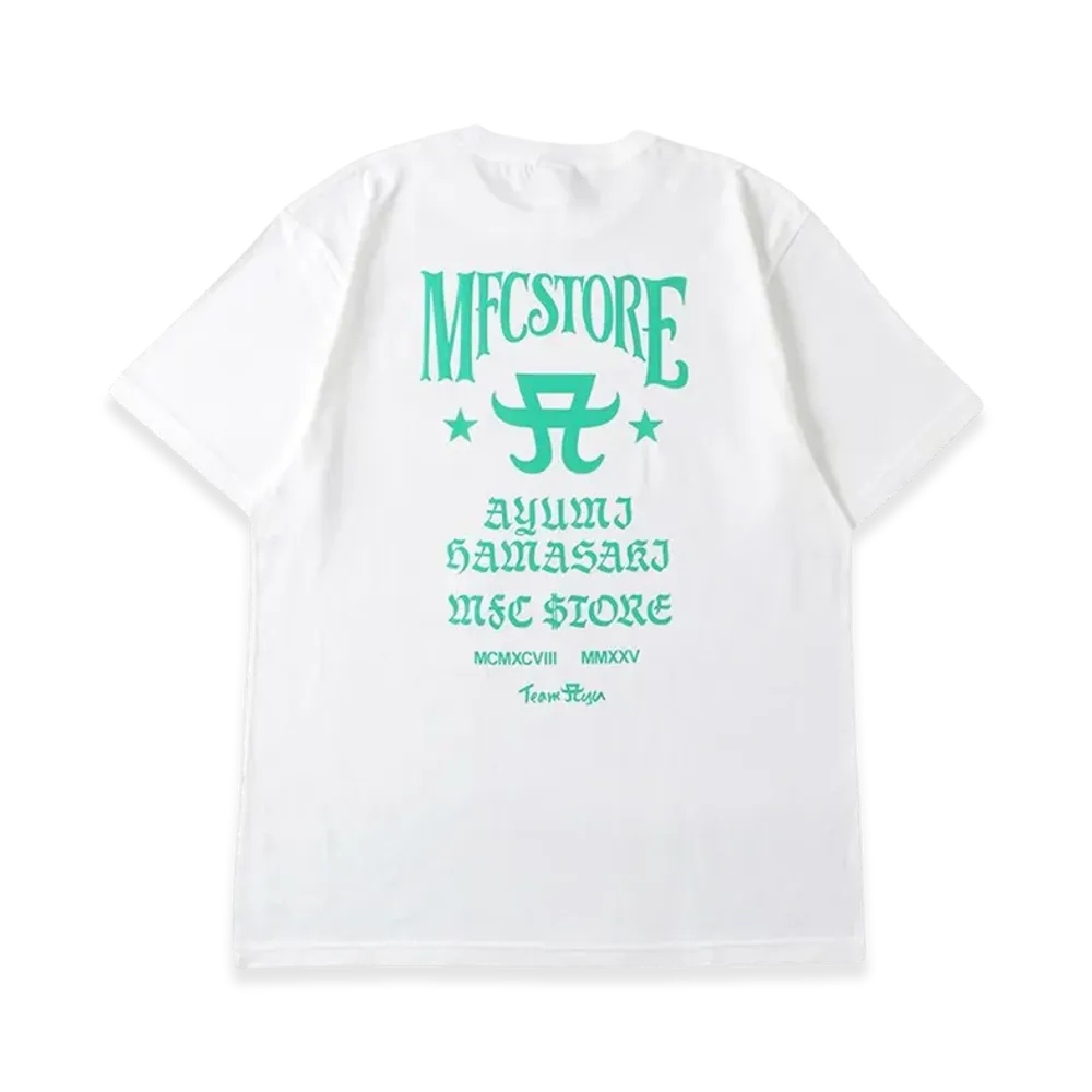 ayumi hamasaki x MFC STORE Ms Logo Tee "White/Green"