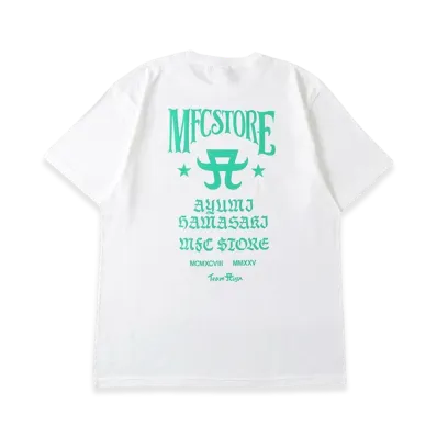ayumi hamasaki x MFC STORE Ms Logo Tee "White/Green"