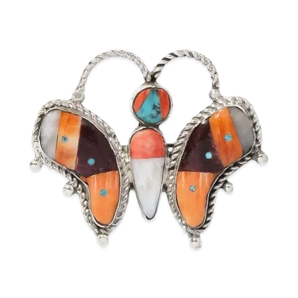 Needles Papillon Broach Mosaic Inlay "Orange"