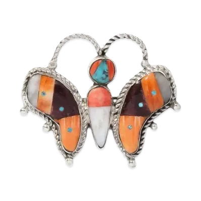 Needles Papillon Broach Mosaic Inlay "Orange"
