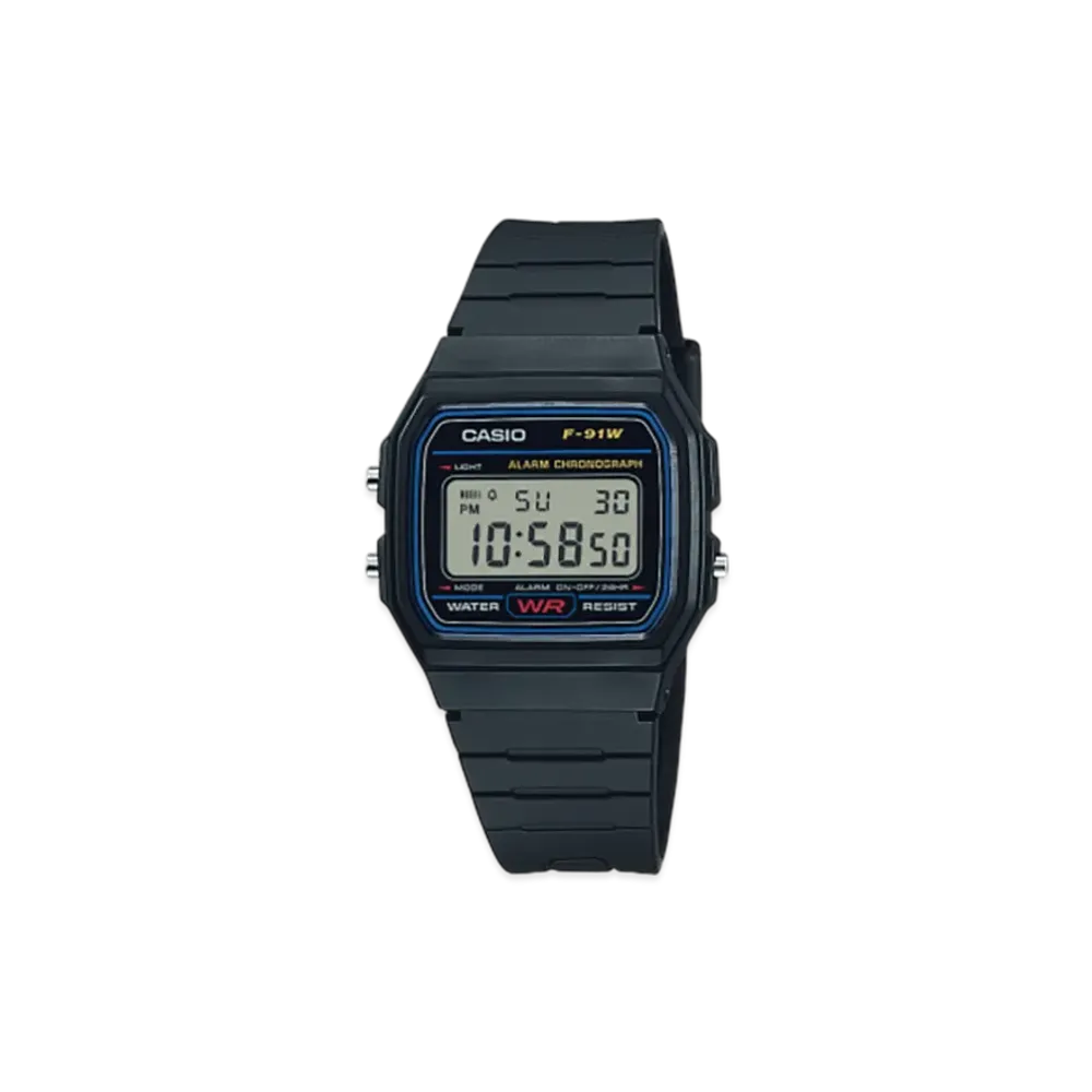Casio Collection F-91W-1JH "Black"