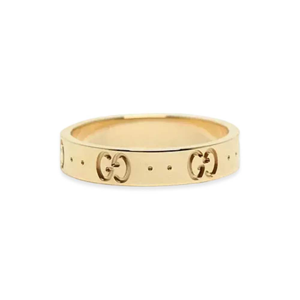 グッチ 18K ミディアム アイコン "イエローゴールド" 073230 09850 8000