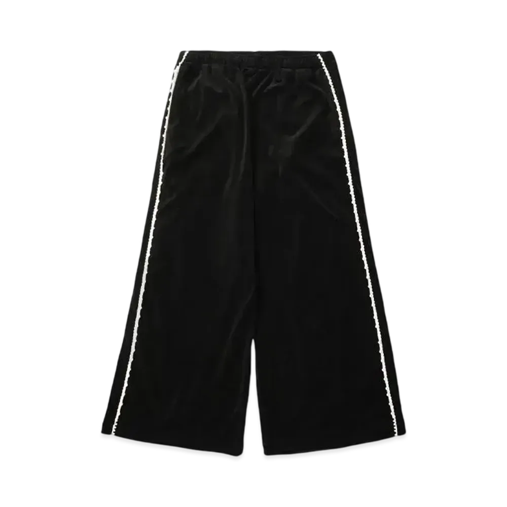 el conductorH PEARL PIPING VELOURS TRACK TROUSERS"BLACK"