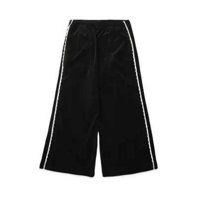 el conductorH PEARL PIPING VELOURS TRACK TROUSERS"BLACK"