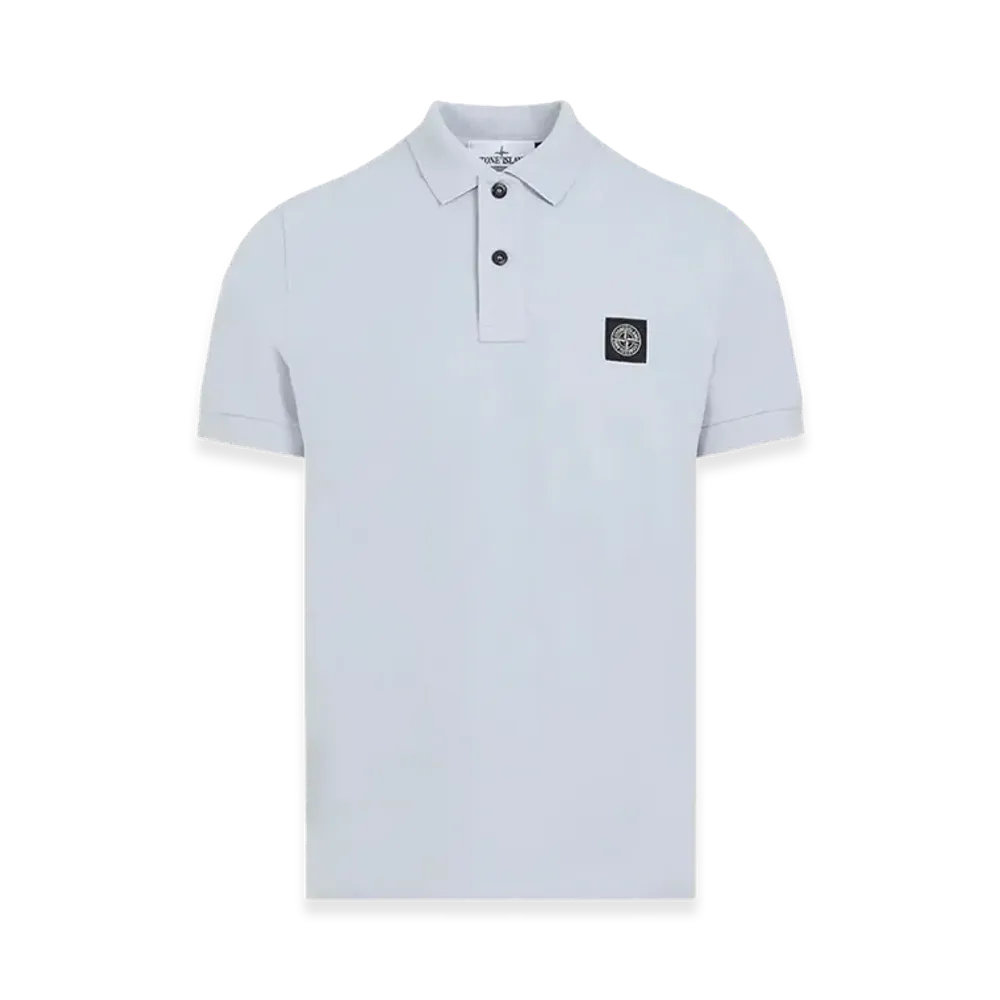 Stone Island Slim Fit Cotton Pique Polo Shirt "LightBlue"