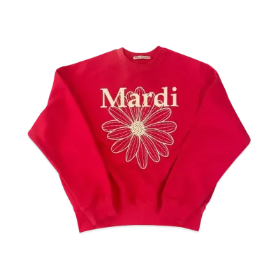 Mardi Mercredi Sweatshirt Flowermardi "Red Ivory"