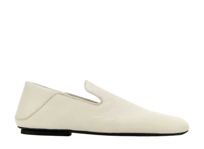 Bottega Veneta Women's Leather Adamo Slippers "White"