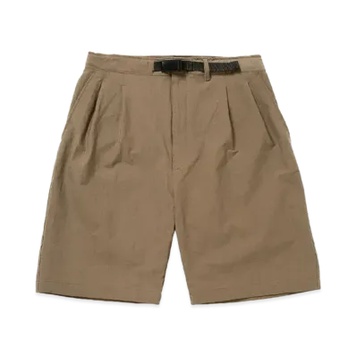 FIRST DOWN CHINO TUCK SHORTS N/P TWILL STRETCH "Light Khaki"