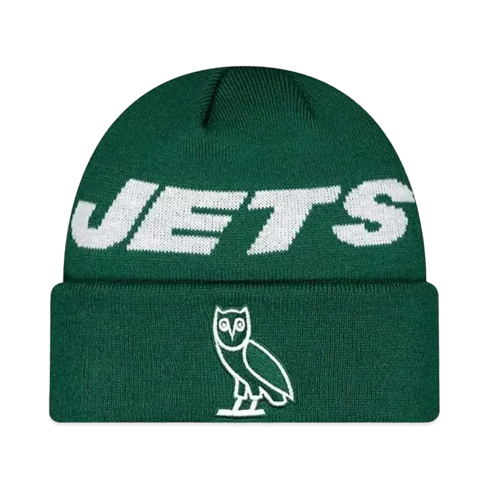 NEW ERA Cuffed Knit OVO x NFL New York Jets "Green"