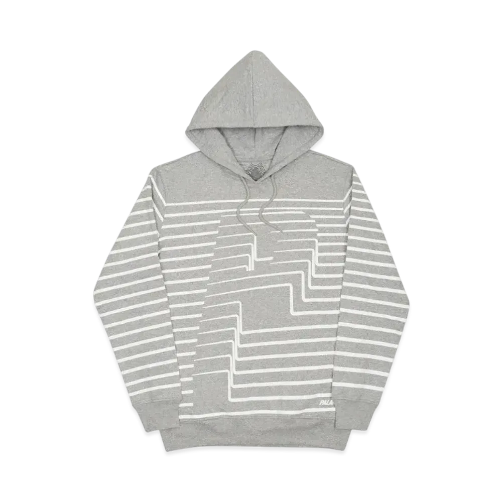 PALACE Striper Hood "Grey Marl"