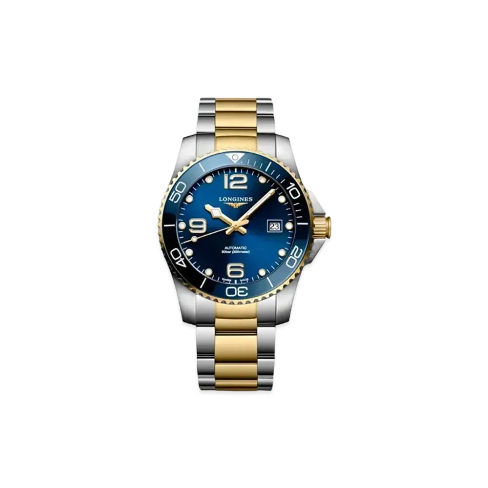 Longines Hydro Conquest 41.00mm "Blue Sun Ray/Stainless Steel/Ceramic" L3.781.3.96.7