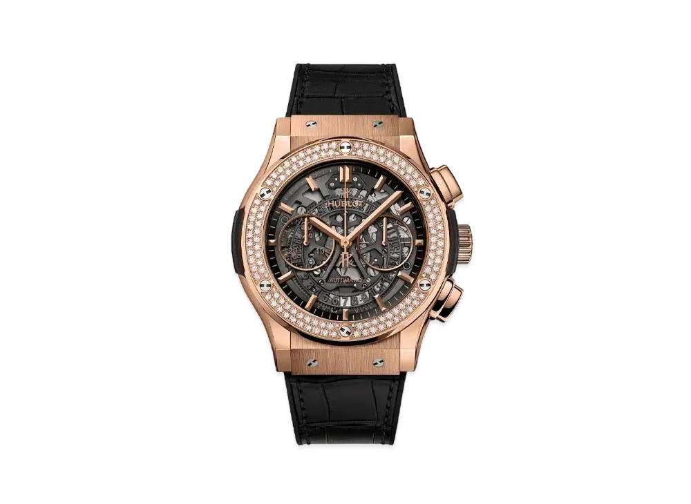 HUBLOT Classic Fusion Aerofusion King Gold Diamonds 45mm