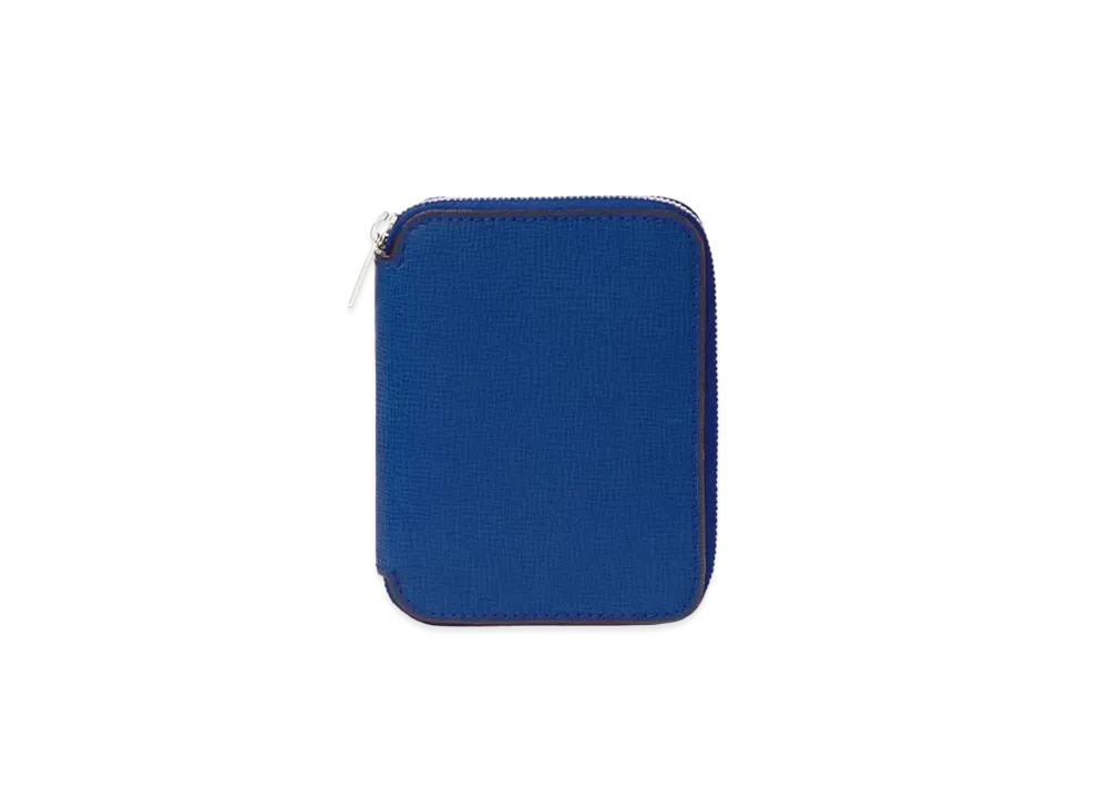 Valextra Zip Around 6 Card "Royal Blue"