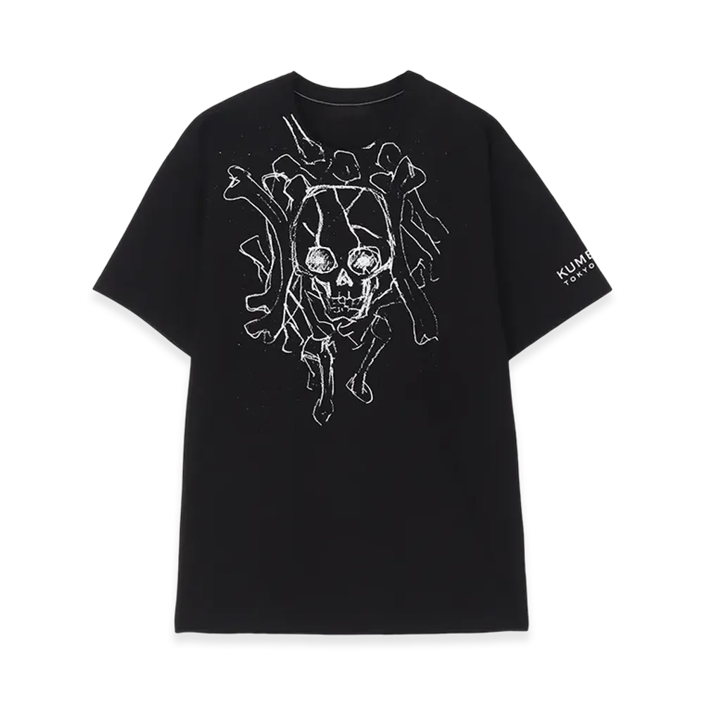 WILDSIDE x KUME 90th Skull Heavy Weight T-shirt "Black"