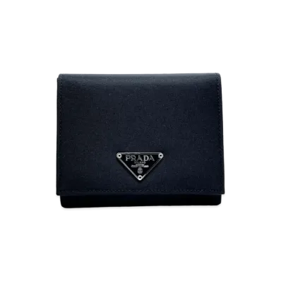 PRADA Nylon Tssuto Mini Wallet "Black"