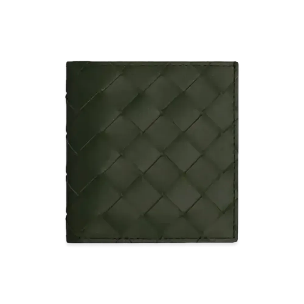 Bottega Veneta Intrecciato Calfskin Bi-fold Compact Wallet "Camping"