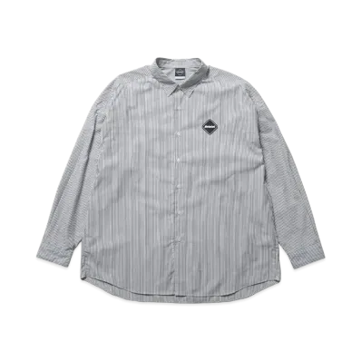 F.C.Real Bristol Big Logo L/S Baggy Shirt "Black Stripe"