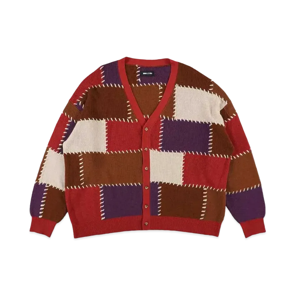 WIND AND SEA Hand Stitch Cardigan "Brown"