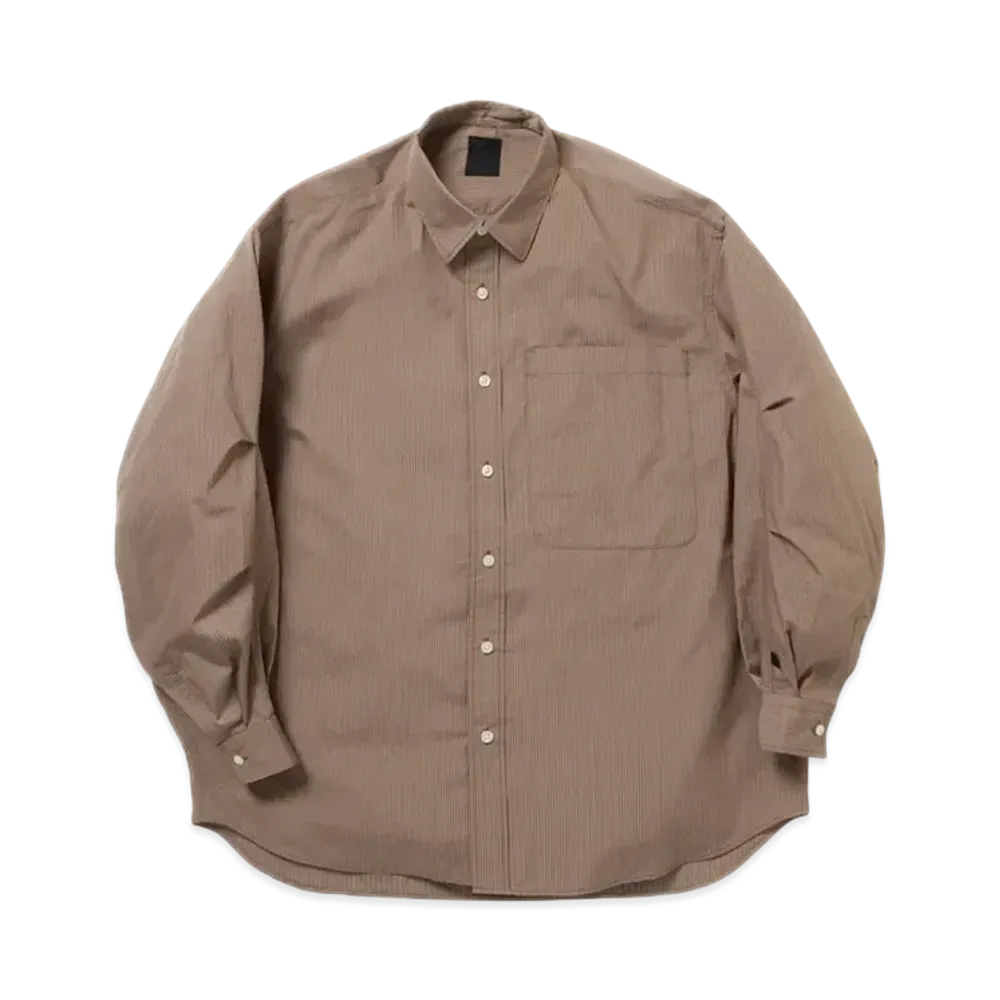 DAIWA PIER39 W's Tech Regular Stripe Shirt L/S "Beige"