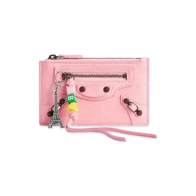 BALENCIAGA Le City Long Coin and Card Holder "Pink"