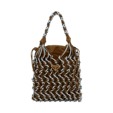 PRADA Women's Two-Tone Mesh Handbag "Multicoloured"
