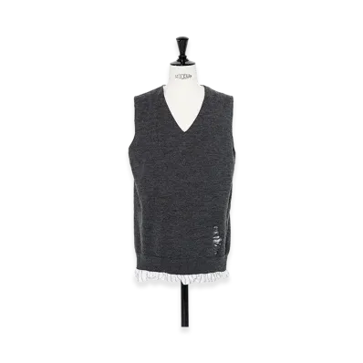 Maison Margiela Lining Layered Knit Vest "Grey"