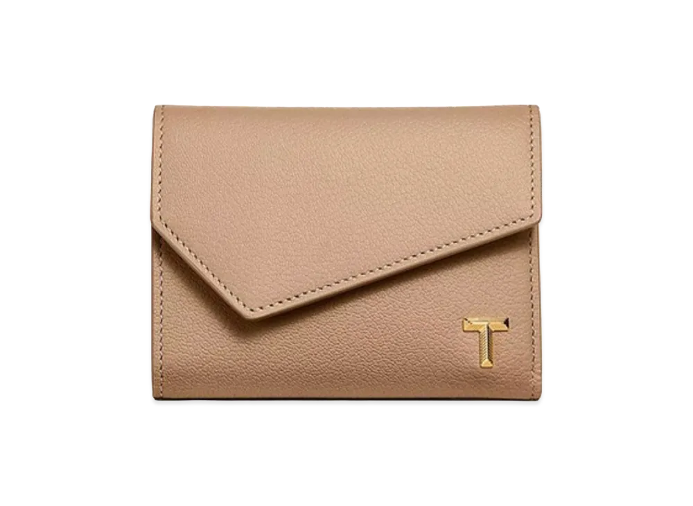 Tiffany & Co. T Wallet "Taupe"