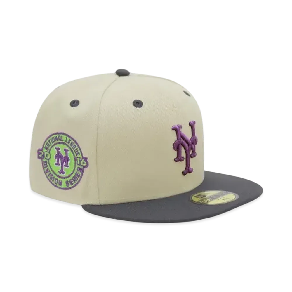NEW ERA x THE CAP 59Fifty 'Purple Haze Pack 02' New York Mets "Stone/Charcoal Gray"