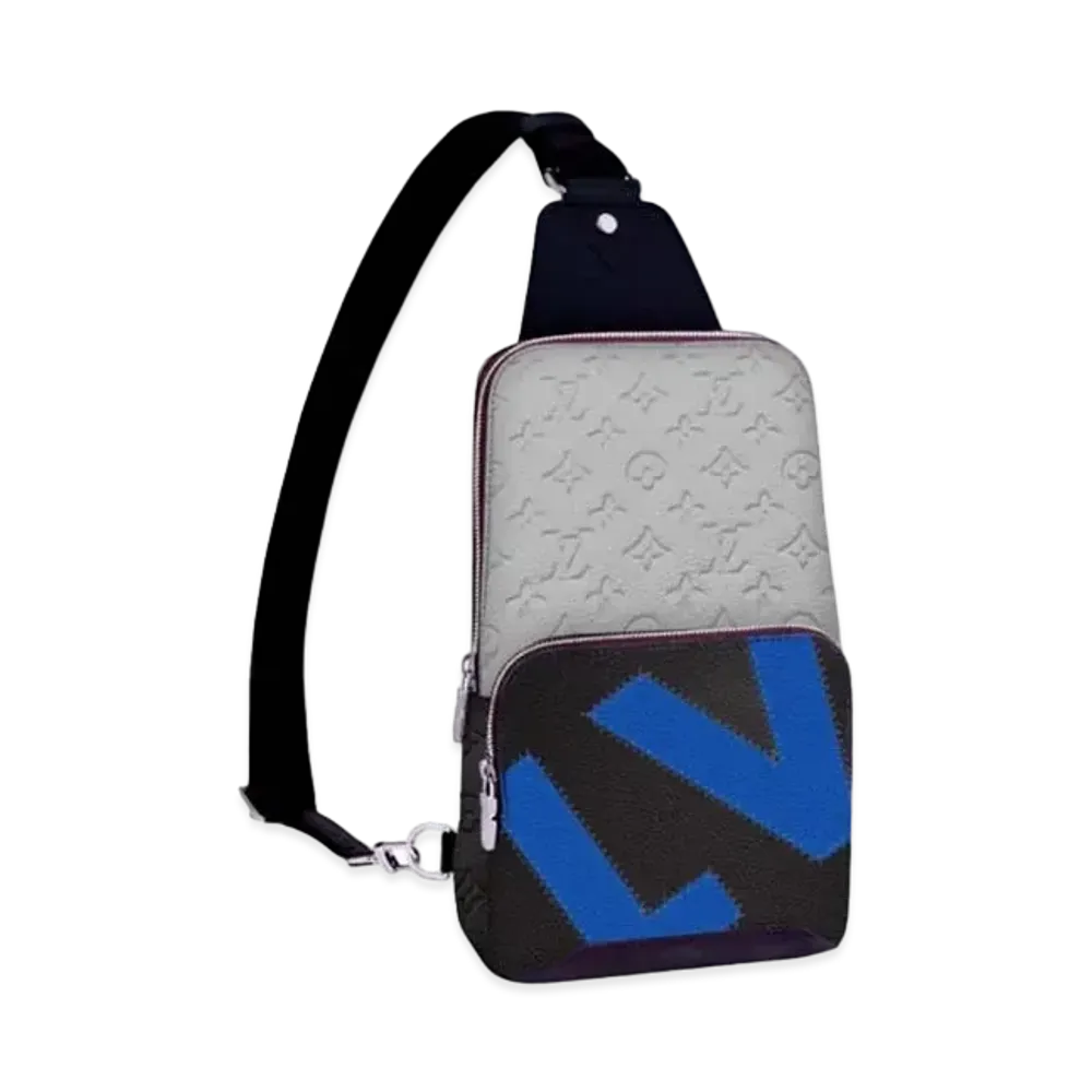 Louis Vuitton Avenue Sling Bag Leather "Gray"