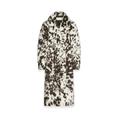 DRIES VAN NOTEN Women's Cowhide Coat "Brown"