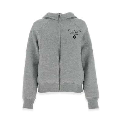 PRADA Women's Cashmere Blend Down Jacket "Grey"
