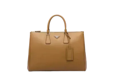 PRADA Saffiano Leather Prada Galleria Bag "Brown"