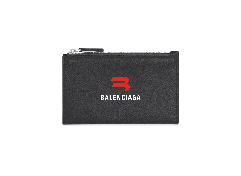 BALENCIAGA Cash Long Coin & Card Holder "Black"