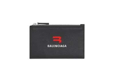 BALENCIAGA Cash Long Coin & Card Holder "Black"