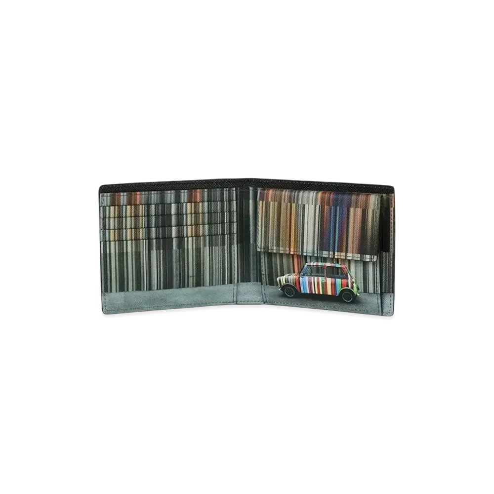 Paul Smith Mini Stripe Wall Bifold Wallet "Black"