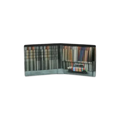 Paul Smith Mini Stripe Wall Bifold Wallet "Black"
