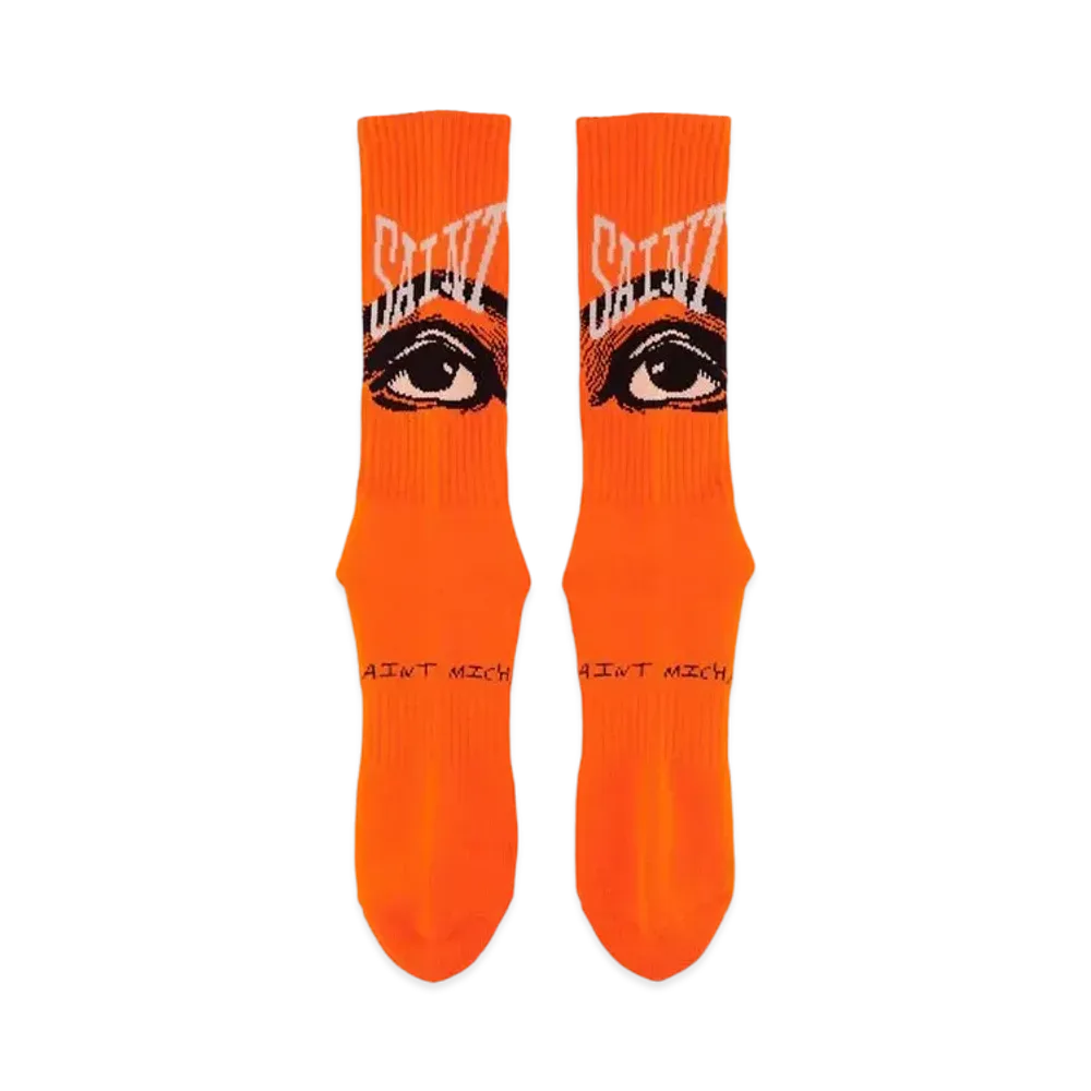 SAINT Mxxxxxx 22SS SOCKS EYES "Orange"