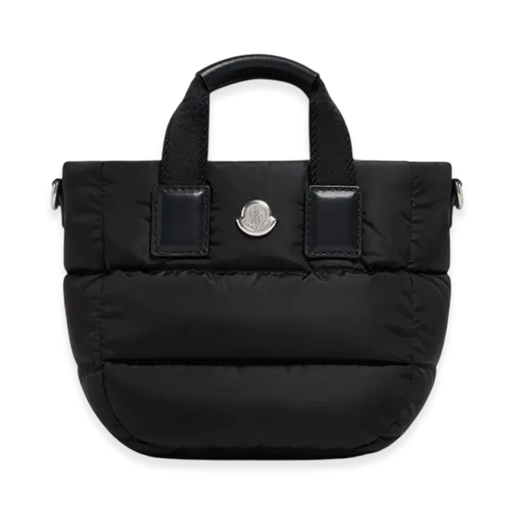 MONCLER Caradoc Water-Repellent Micro Tote Bag "Black"