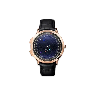 Van Cleef & Arpels Midnight Planetarium watch "18K Rose gold/Agate/Aventurine/Chloromelanite/Serpentine/Jasper/Sugilite/Turquoise/Mother-of-pearl"