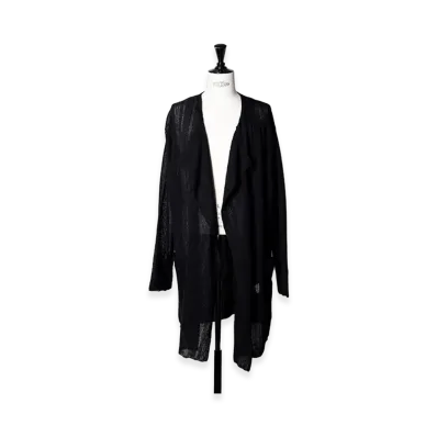 Yohji Yamamoto POUR HOMME 10G1P Long Cardigan "Black"