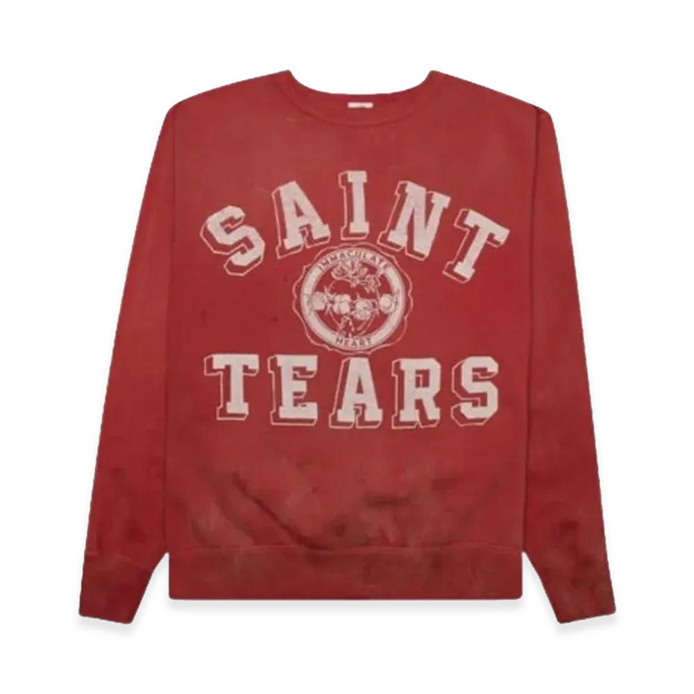SAINT Mxxxxxx Saint Tears Sweatshirt "Red"