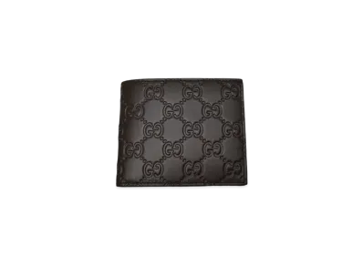 GUCCI Bi-Fold Bill Compartment Guccisima "Brown"