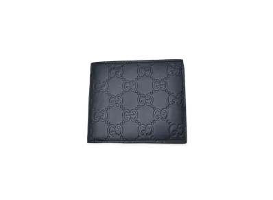 GUCCI Bi-Fold Bill Compartment Guccisima "Navy"