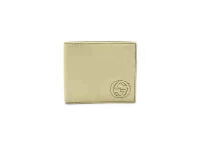 GUCCI Soho Coin Wallet Interlocking G Leather "Ivory"