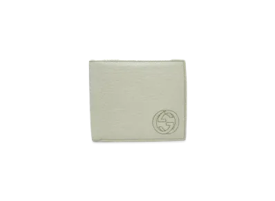 GUCCI Soho Coin Wallet Interlocking G Leather "White"