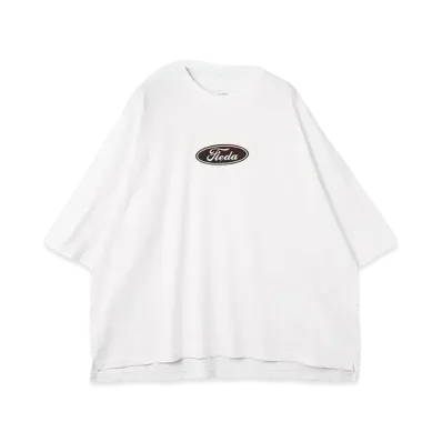 JieDa CAR FONT TEE "WHITE/BROWN"